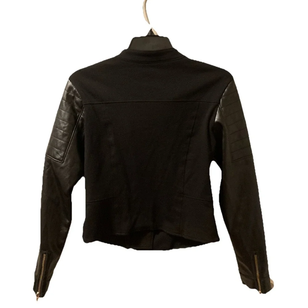 Star Wars Moto Jacket Black Rebel Faux Leather Zip Front Sz M - Picture 9 of 11
